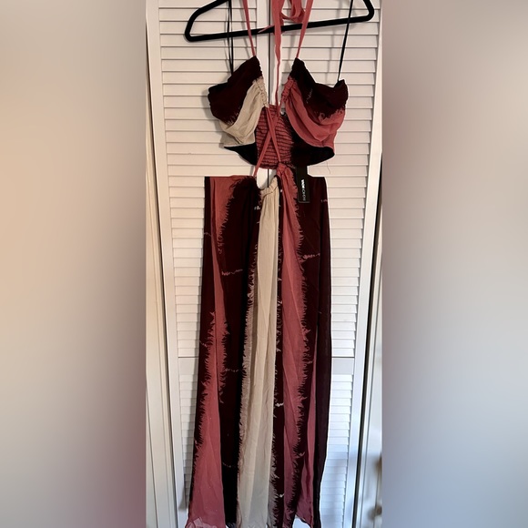 Gypsy Love Maxi Dress - Mauve/combo Size: L - Picture 2 of 4